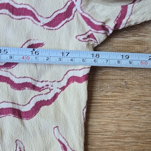 ba&sh Clea Printed Crepe Blouse Sz 2 - Picture 8 of 11